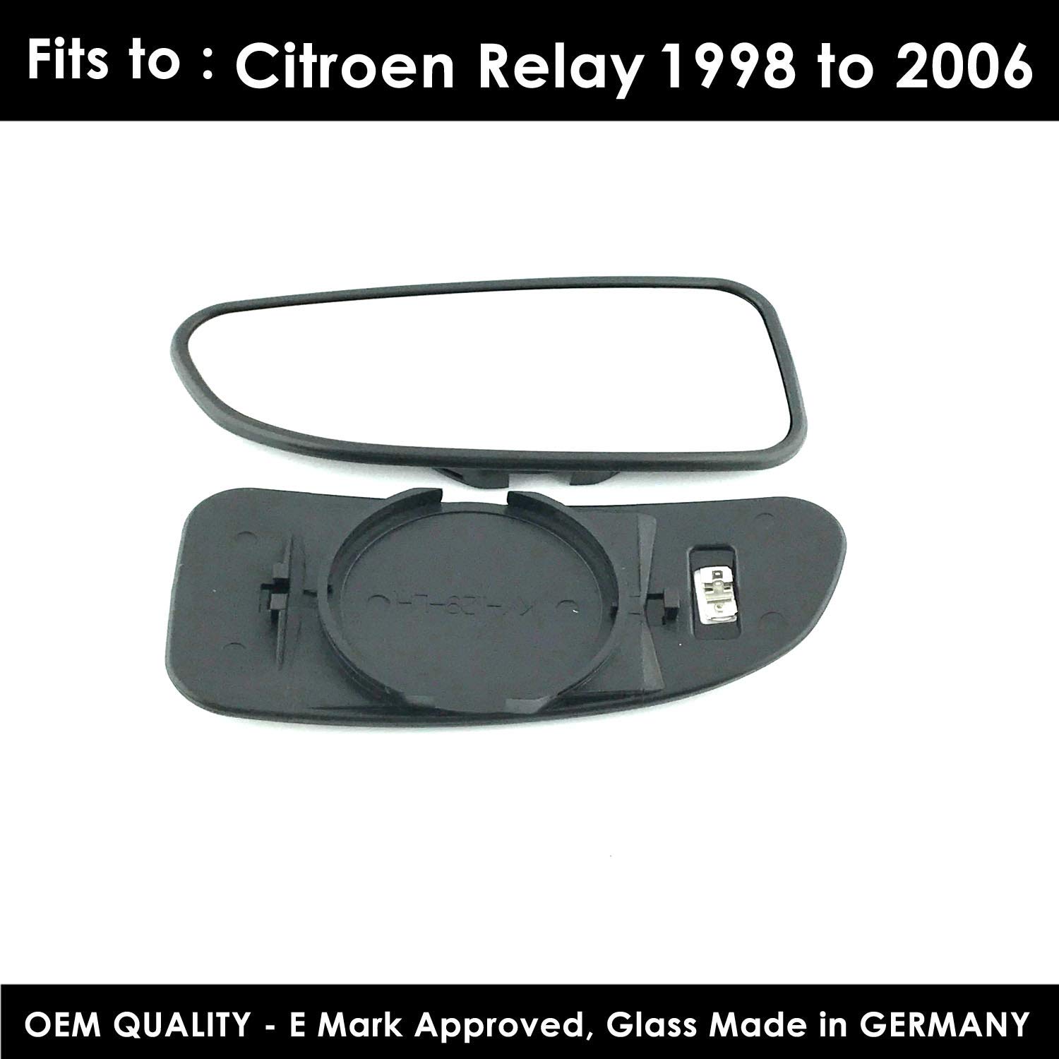 Citroen Relay 1998,1999,2000,2001,2002,2003,2004,2005 Blind Spot, Heated, Silver Wing/Door