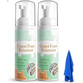 KDIRST 2PCS Waterless Carpet Foam Stain Remover With Towel, Carpet Cleaner Spray Foaming Solution, Deep Clean Carpet Cleaner, For Various Surfaces Including Couches And Carpets(60ml)