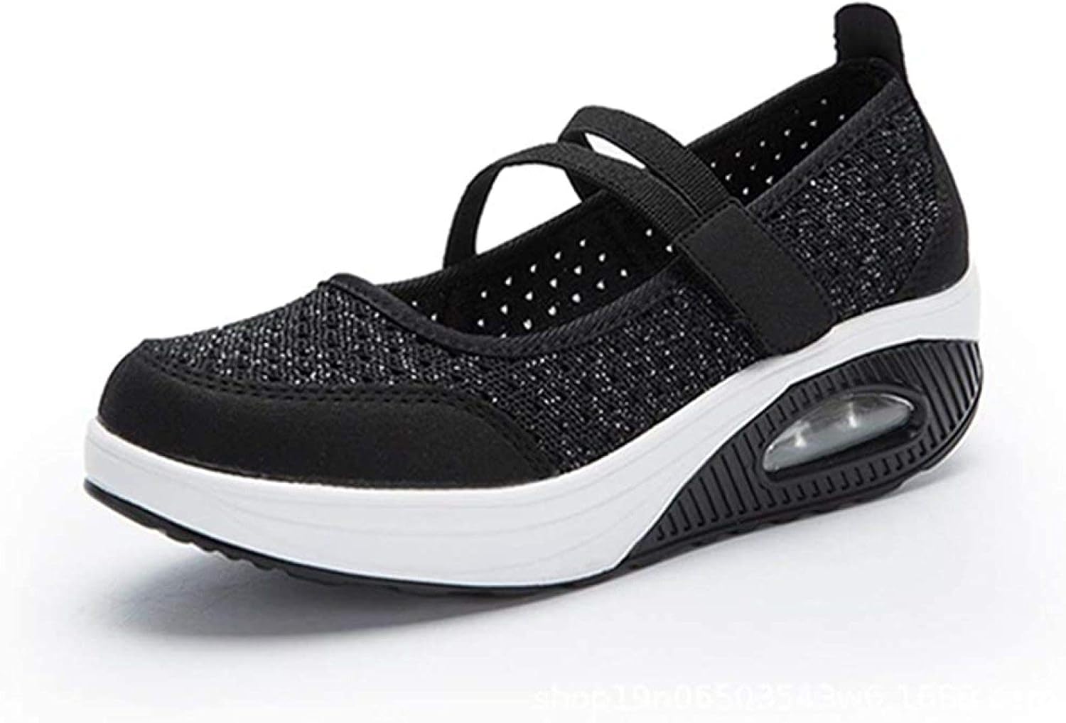 Amazon [N+A] ダイエットシューズ レディース 厚底 美脚 軽量 姿勢矯正 メッシュ スリッポン 船型底ナースシューズ 痛くない