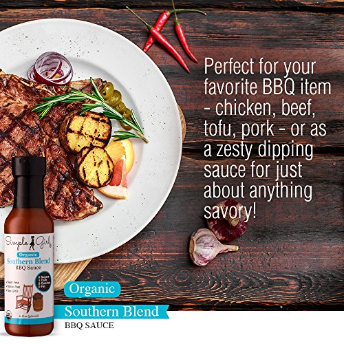 Simple Girl Organic Southern Blend Sugar Free BBQ Sauce - 12 Oz - Liven Up Your Healthy Diet! - Certified Organic - Kosher - Gluten Free - Fits Keto Diet or Low Carb Diet - Thumbnail 2