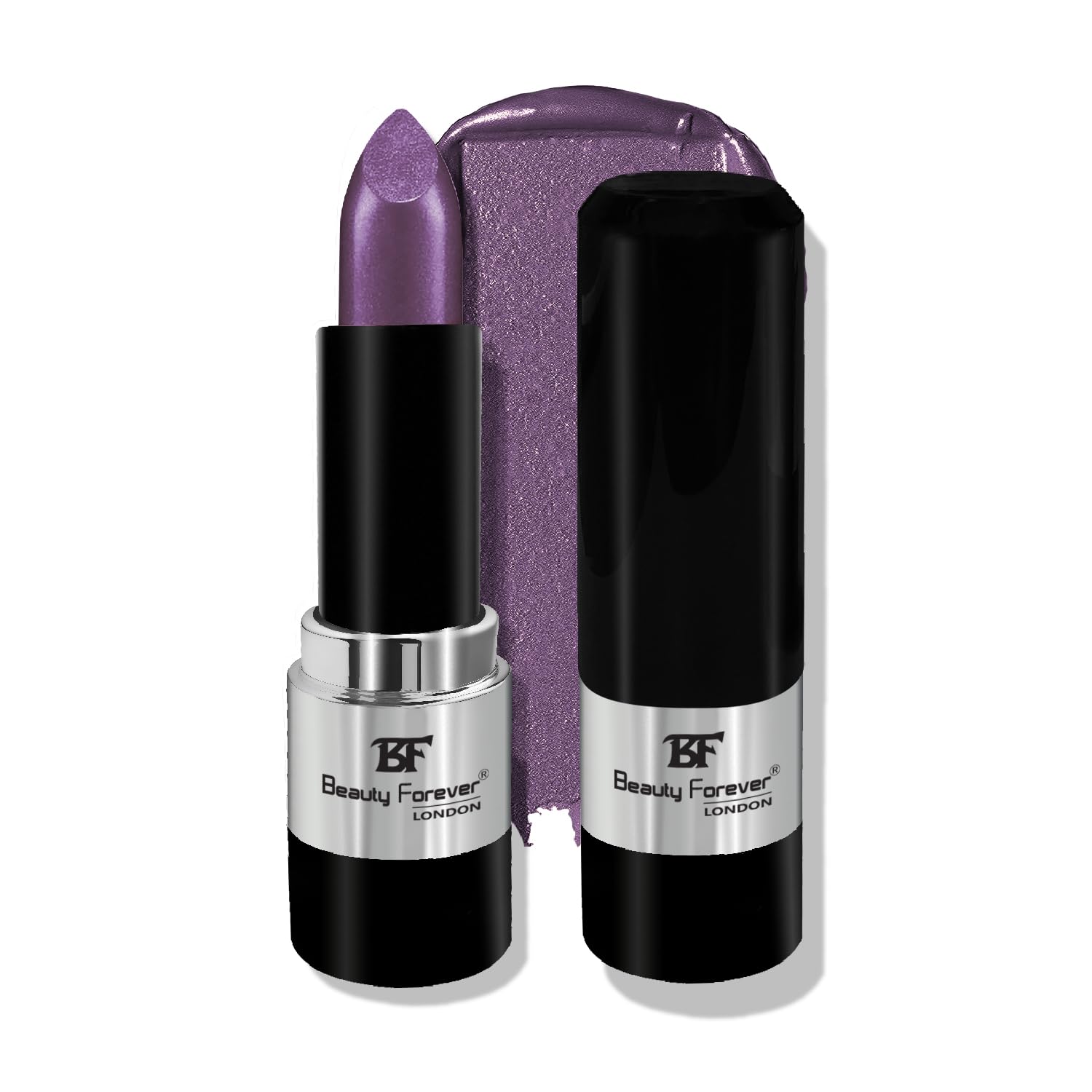 Beauty Forever Colour Fabulous Metallic Shine Lipstick, Glittery & Satin Touch, Available in 14 Shades, 3gms (204 Plum Shine)