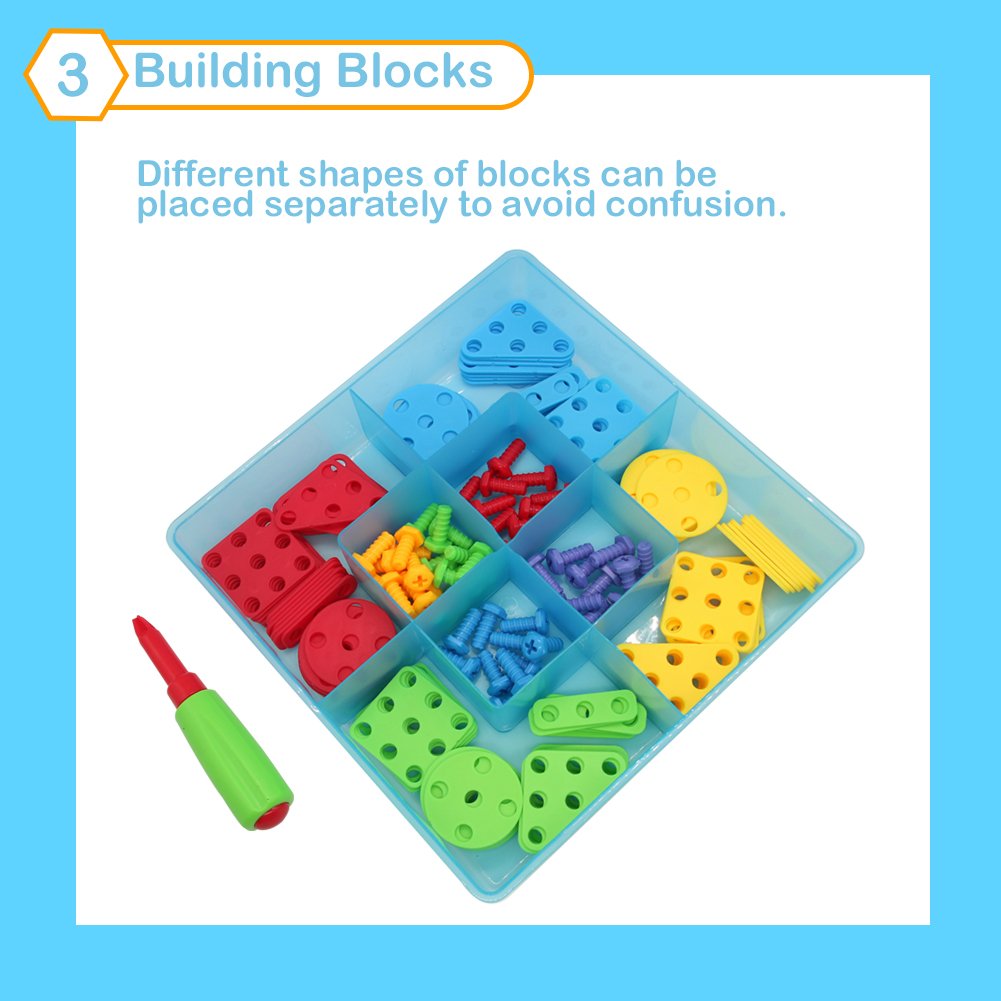 Nuheby Mosaico puzzle Pegboard per bambini giochi di costruzione blocchi DIY set gioco con dadi Tools Montessori Learning giocattoli regali per bambini di 3 anno di età giocattoli