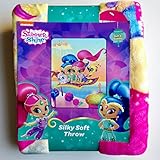 Nickelodeon Shimmer and Shine Soft and Cuddly Silky Soft Throw