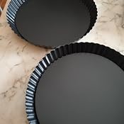 Teglia Per Quiche E Torte Con Fondo Rimovibile - Antiaderente, Acciaio Carbonio, 20 Cm