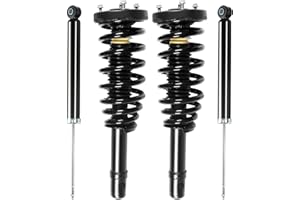Peforway Front & Rear Struts Shock Absorbers Coil Spring Assembly Fit for 2006-2010 Hyundai Sonata, for 2006-2011 Hyundai Azera Replacement #172281 5614 (Set of 4)