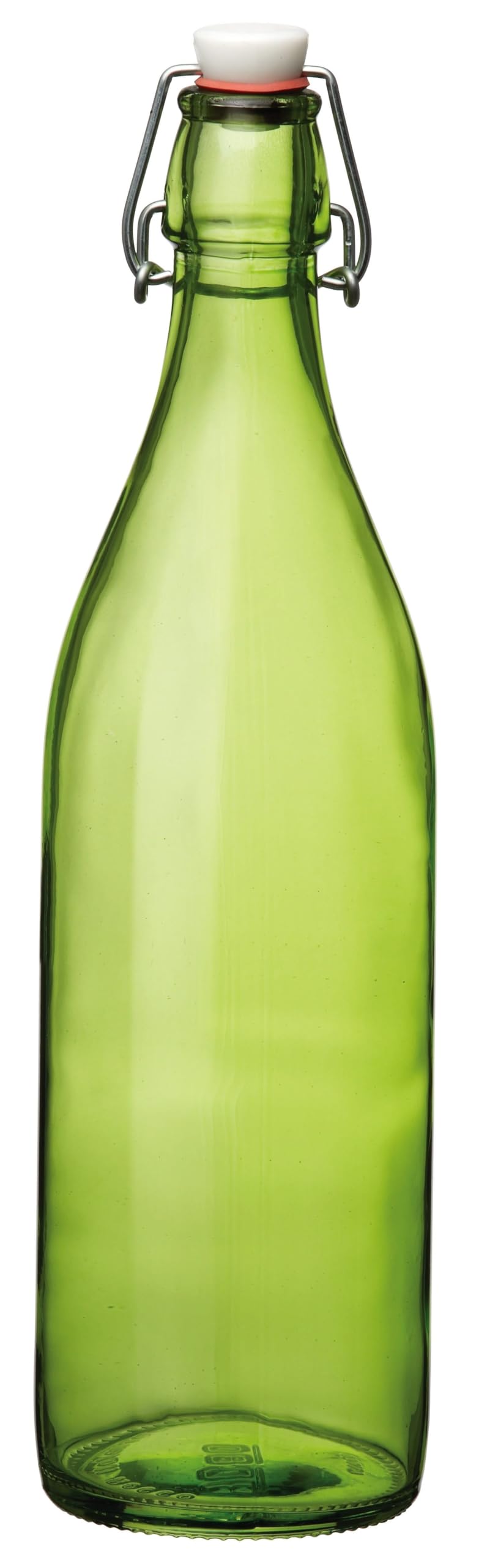 Giara Swing Top Bottle Green 1 Litre - Eco-Friendly Green Glass Bottle for Cordials and Preserves