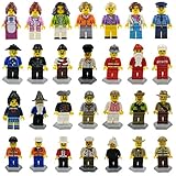 THS8 Minifigures Set of 28 Figures Building Bricks Community Mini People and Accessories