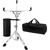 MENGBEI Heavy-Duty Handpan Stand for 10"-14" Handpans, Adjustable Drum Stand for Steel Tongue Drum, Snare Drum &amp; Practice Pad, Foldable Alloy Tripod with Drumstick Holder &amp; Carry Bag