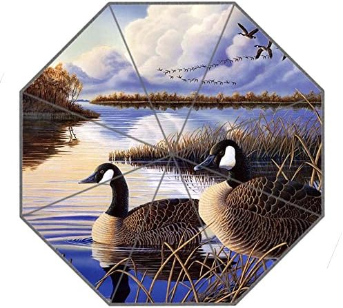 Custom Umbrella painting duck Foldable Rain Travel Umbrella