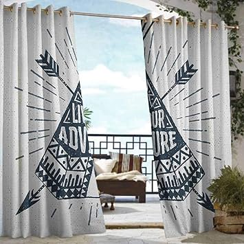 Amazon Com Exterior Outside Curtains Adventure Teepee Crossed