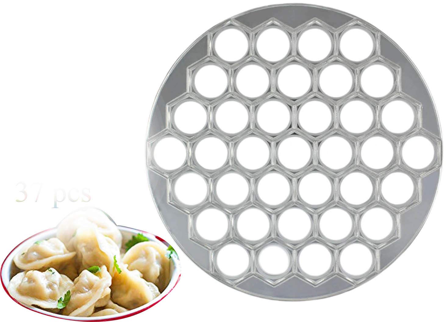 1 Pcs Russian Ravioli Maker Dumplings Mold, Pelmeni Maker,Russian Dumplings Maker,Pelmeni Metal Mold—Pelmeni Meat Dumplings—Saves The Dumplings Makers a lot of Time and Bring Great Family Fun (Silver