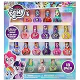 TownleyGirl My Little Pony Best Peel-Off Nail Polish, Deluxe Gift Set for Kids, 18 Count Colors, Some with Glitter