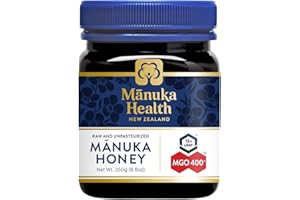 Manuka Health UMF 13+/MGO 400+ Manuka Honey (250g/8.8oz), Superfood, Authentic Raw Honey from New Zealand