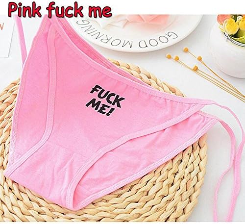 Boufanu Women Underpants Hipster Lingerie Lady Panties Low-Waist Briefs G-String Thongs Letter Print Knickers
