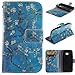 Moto E (2nd Gen) Case,E-weekly [Kickstand Feature][Money Card Slot] [Double Sided Design] Premium Soft TPU Synthetic Leather Wallet Cover For Motorola Moto E (2nd Generation)(Apricot Blossom Tree)