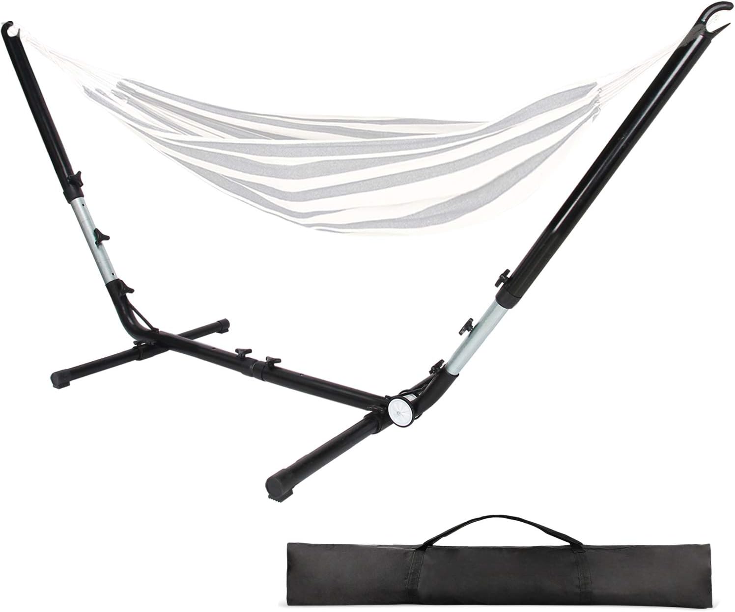 Adjustable 9.5-13 FT Oversize Portable Hammock Stand, Space Saving Heavy-Duty Steel Stand for Outdoor or Indoor (No Hammock) : Garden & Outdoor