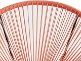 EVRE Goa Coral Bistro Set - 2 Chairs & Glass Top Table for Outdoors view 6