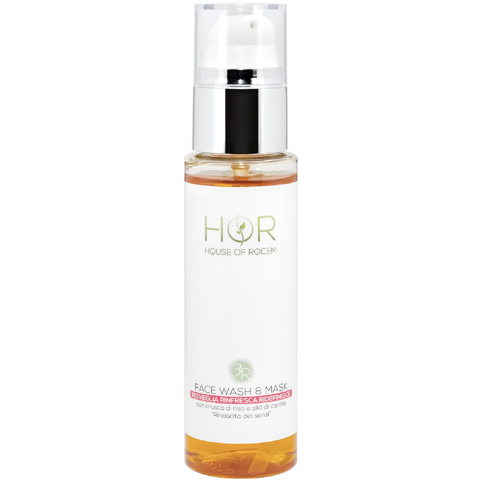 HOR- 3R Face Wash & Mask 100ml, 2-in-1 Cleanser & Brightening Mask for Melanin-Rich Skin, Deeply Hydrating, Vegan Skincare, Purifying Daily Ritual, Radiance-Boosting, Inclusive Beauty, Made in Italy