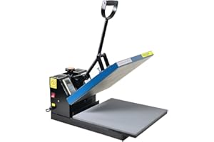 Fancierstudio Digital Heat Press 15 x 15 Sublimation Rhinestone Heat T-Shirt Machine15x15 B/BLK