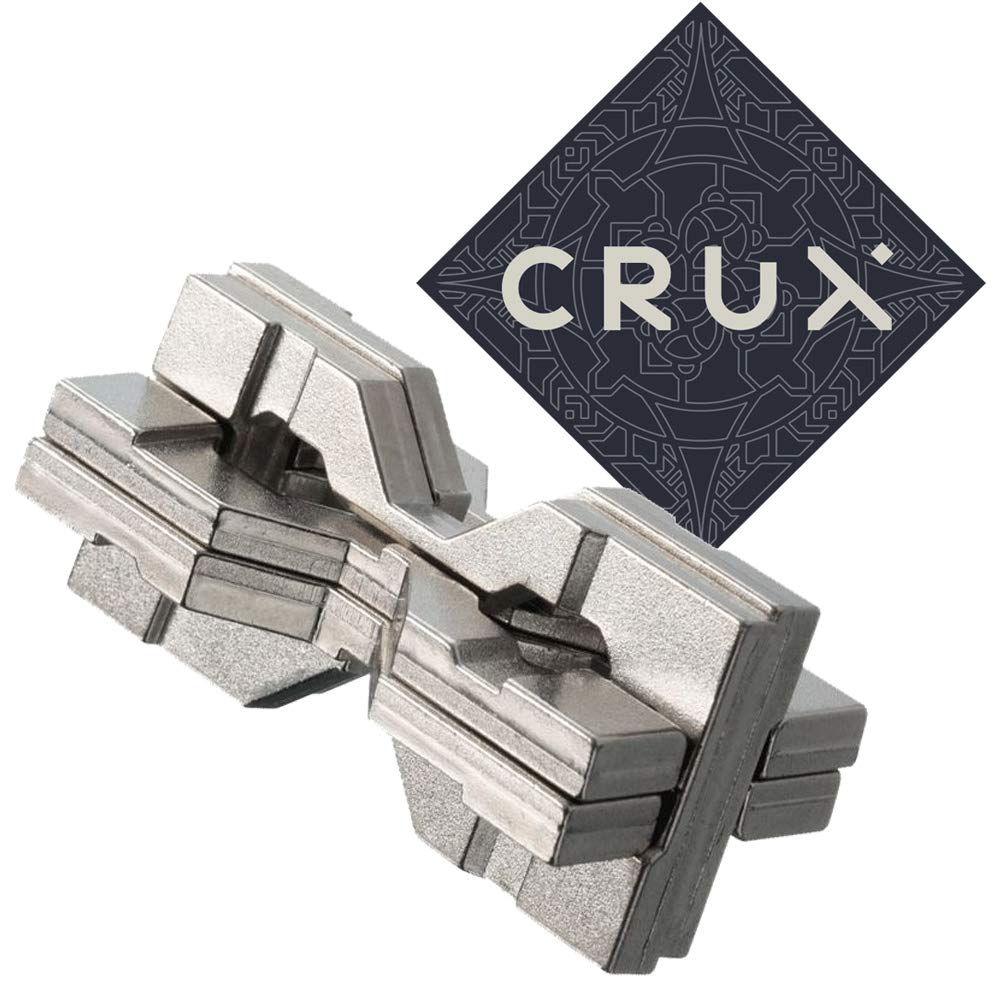 Hanayama Cast Hourglass Puzzle - Level 6 of 6 - Grandmaster Difficulty - Includes Crux Sticker