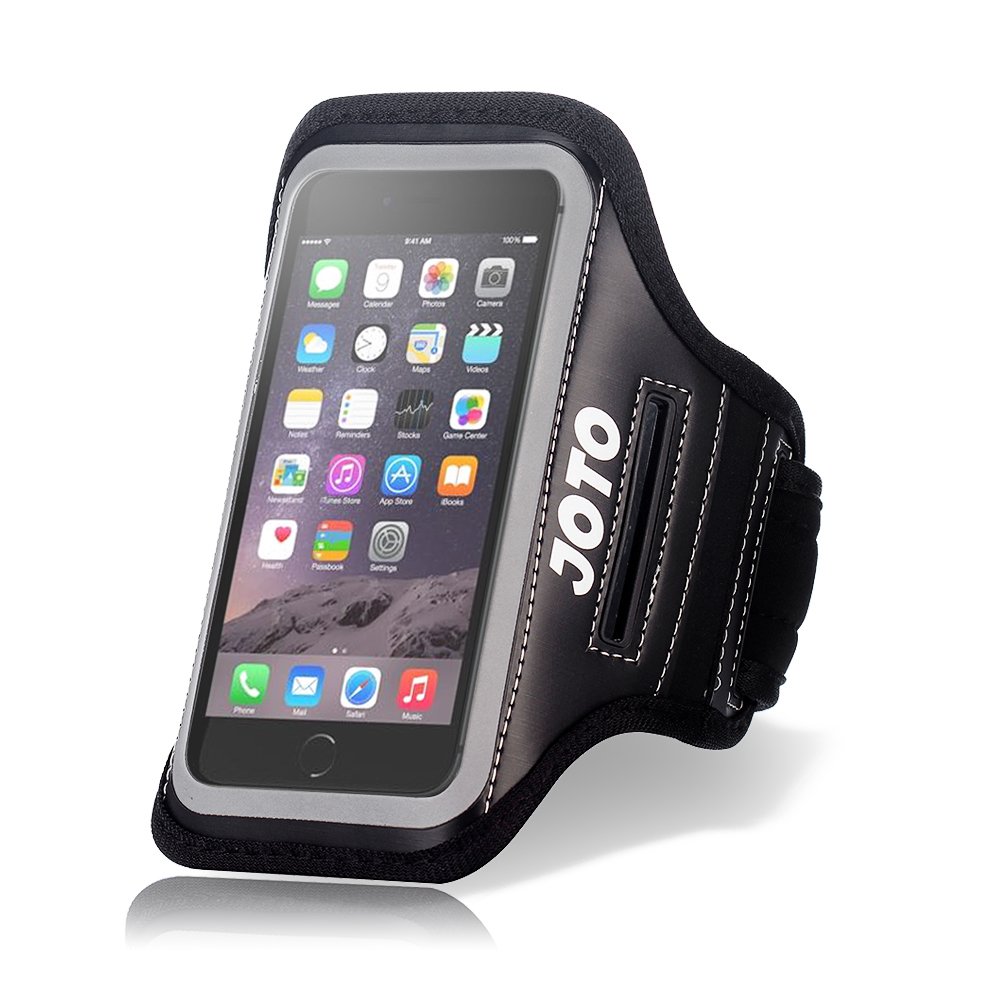 Apple iPhone 6S 4.7" Armband, JOTO Sport Armband Case for iPhone 6S / 6 4.7", with Key Holder, Best for Gym, Sports Fitness, Running, Exercise, Workout [ iPhone 6S / 6 Sport Armband ] (Black)