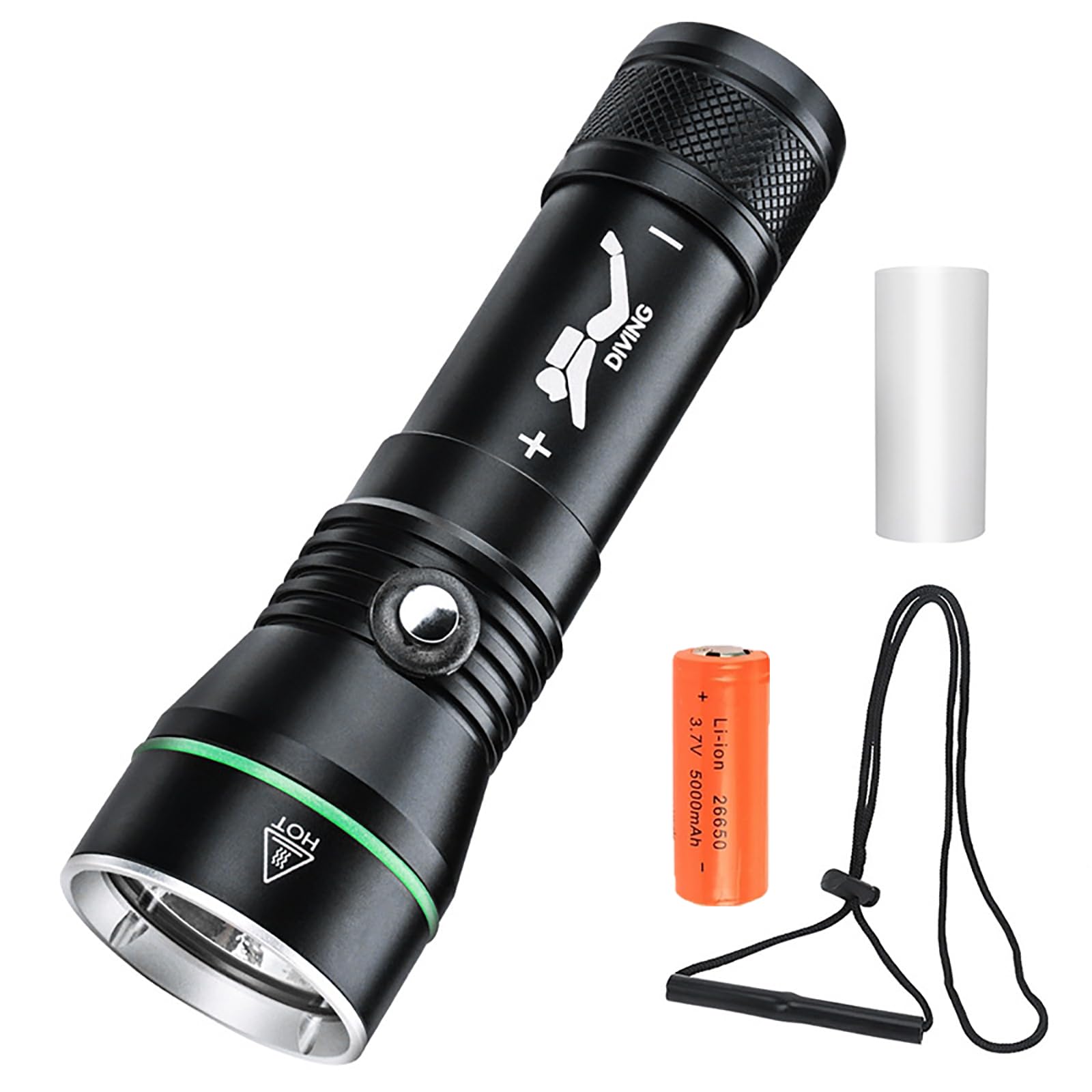 LUXJUMPER XHP50 DiveTorches, 10000 Lumens Rechargeable IPX8 Waterproof Scuba Diving Light, 3 Modes Submarine Flashlight, Suitable for Night Use in Underwater Deep-Sea Snorkeling Caves