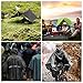 ANDAKE Raincoat Portable Reusable Rain Poncho,Waterproof Sunshade Tarp, Ground Mat Poncho Outdoor Women Men Black, Medium