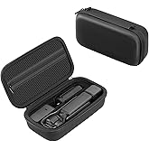 Pocket 3 Case, Portable Carrying Bag, Hard Storage PU Bag Compatible for DJI OSMO Pocket 3 Creator Combo Camera Accessories with Wrist Long Strap (Case Only)