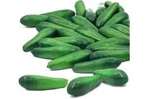 Eiarrnp 30 Pcs Mini Artificial Fake Vegetables Cucumbers Decor - Faux Lifelike Simulation Plastic Cucumber for Home House Kitchen Party Decoration - Artificial Vegetable Fake Cucumbers