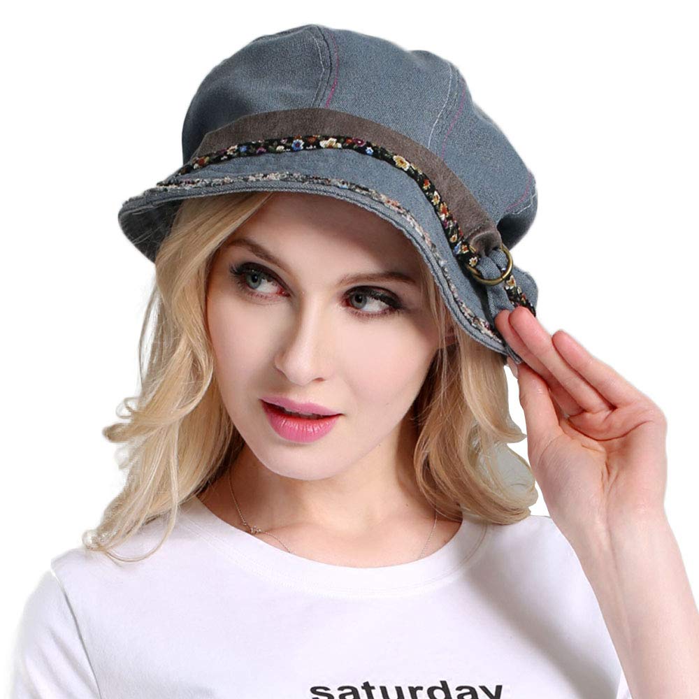 Old Cloth Cap Wide Brim Uv Protect Hats 