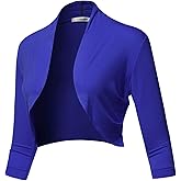 Women's Open Front Knit Blazer - Stretchy Soft Cardigan Jacket for Business Casual Office, Slim Fit Lightweight Work Blazer