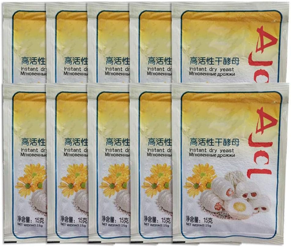 ZABB Baker's Yeast - 10/13 / 15g Bag Baker's Yeast, Dried Yeast Active High Glucose Tolerance Bread Kitchen Baking Supplies