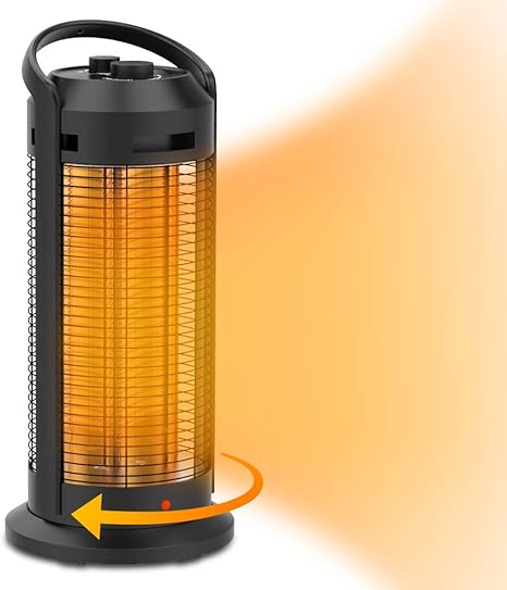 Amazon Com Lifeplus Infrared Tower Heater For Office Indoor Use Electric Oscillating Space Heater With Overheating Tip Over Protection Digital Thermostat Quiet And Fast Heating Kitchen Dining