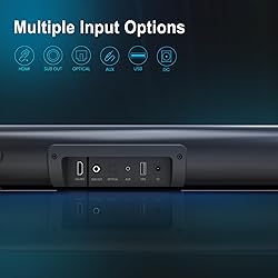 littoak Soundbar with Subwoofer, 2.1 soundbar for