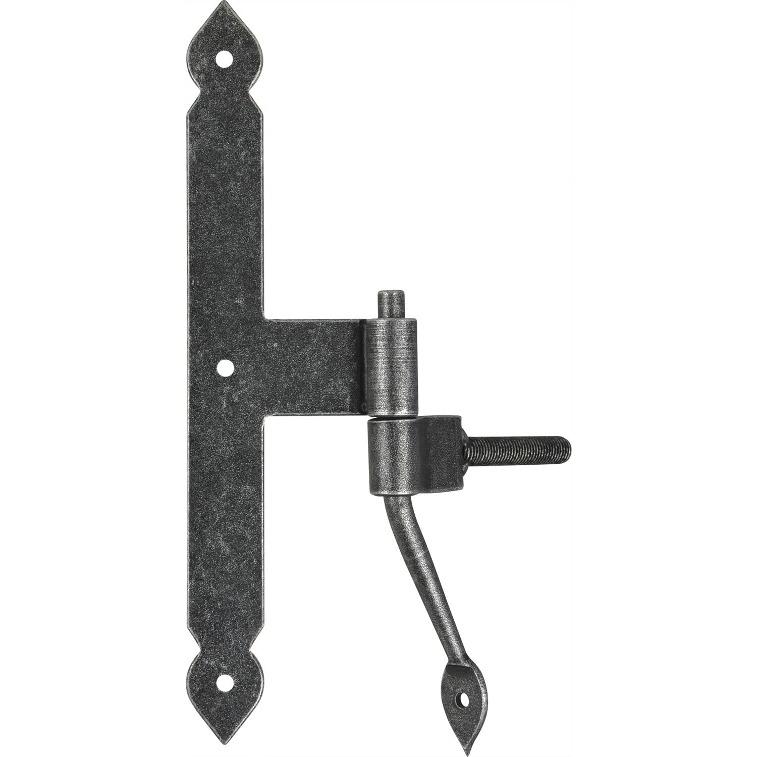 HALCÖ 0127.058.00.0.01 Centre Band Shutter Fulp, Window Hinge Height 190 mm, galvanised Steel, Black passivated, Silver