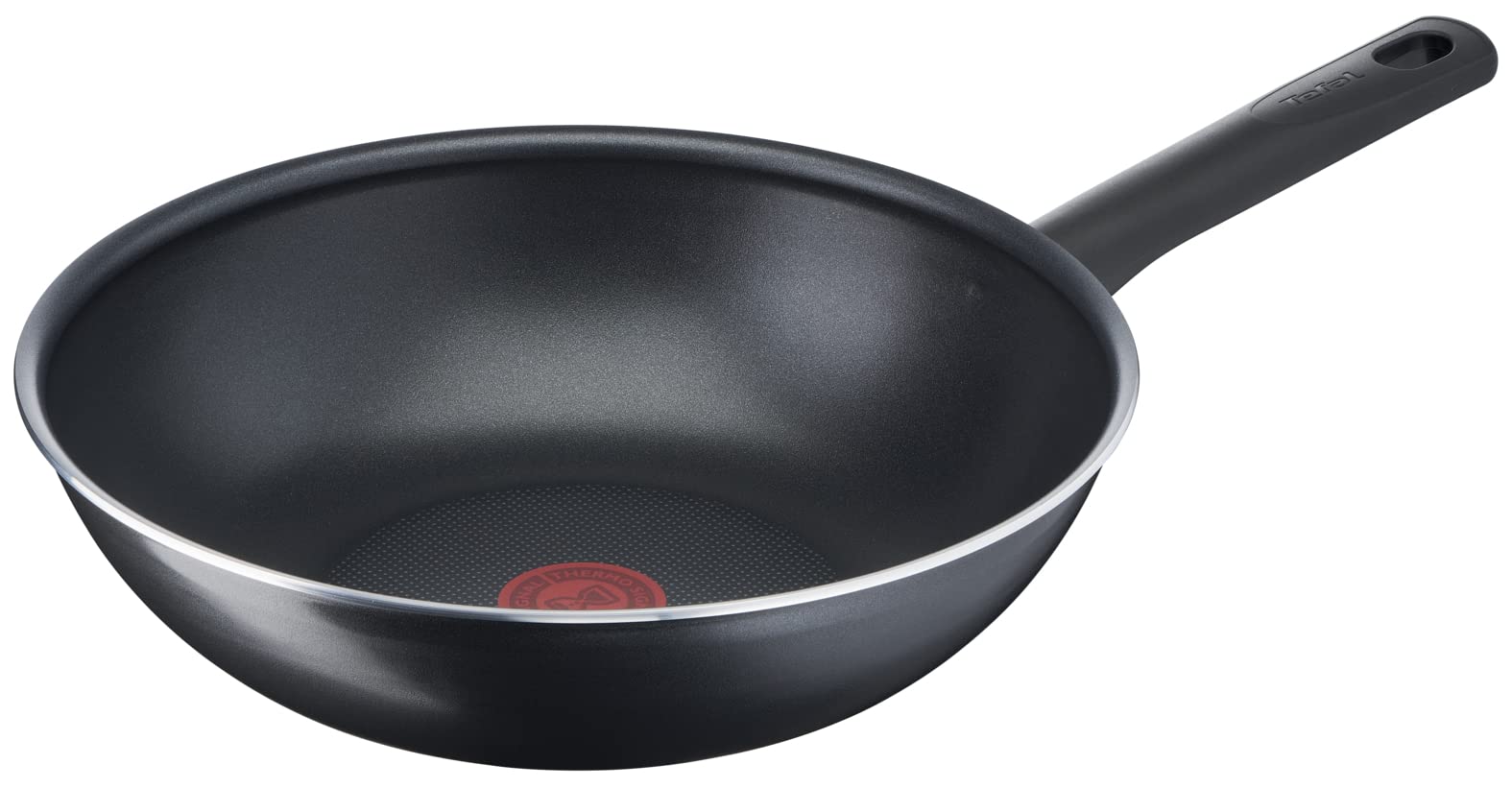 Tefal Day by Day 28 cm Wok, All Hobs Compatible Expect Induction, Non-Stick Coating, Resistant, Easy to Clean, High Performance, Thermo-Signal, B56419AZ