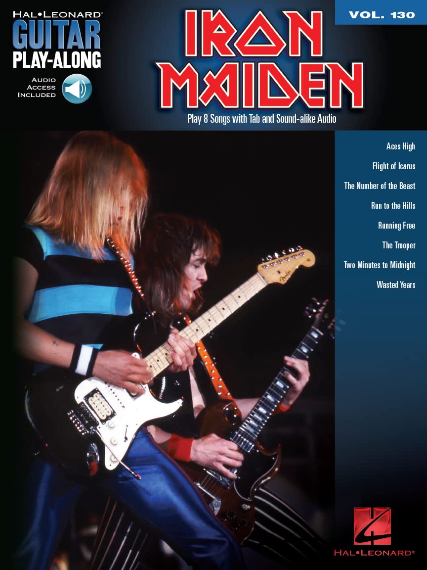 Guitar Play-Along Volume 130: Iron Maiden (Book/Online Audio) (Hal Leonard Guitar Play-Along) (Includes Online Access Code)