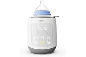 HEYVALUE Bottle Warmer, 10-in-1 Fast Baby Bottle Warmer for Breastmilk, BPA-Free Milk Warmer with IMD LED Display, Smart Temperature Control, Thaw, Keep Warm, Steaming, Food Heating, Timer