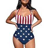 Zarisguat Women's One Piece Swimsuit Halter Bathing Suit Ruched Tummy Control Swimsuits Push Up Swimwear S-2XL