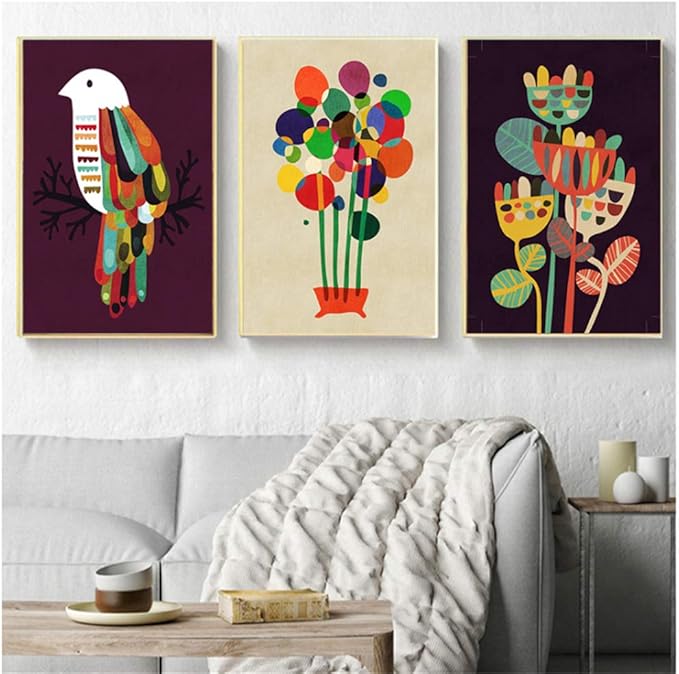 HSFFBHFBH Printed on Canvas Wall Art Abstract