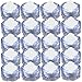 JYtrend Bright LED Floral Tea Light Submersible Lights for Party Wedding (White, 20 Pack)