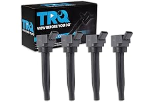 TRQ Ignition Coil Set 4 Piece Compatible with 20-25 Hyundai Elantra 21-25 Kona Santa Fe 19-23 Sonata 22-24 Tucson 21-24 Kia K5
