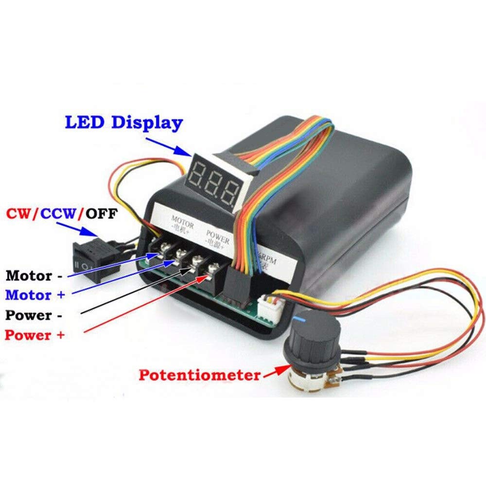 Mua 1Pcs PWM DC Brush Motor Speed Controller DC 10-55V 60A CW CCW ...