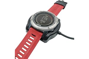 JIUJOJA for Garmin Fenix 3/Fenix 3 HR/Quatix 3/Tactix Bravo Charger Charging Dock Sync Data Cable 120CM/3.93 FT Cable Length for Fenix 3 Heart Smart Watch