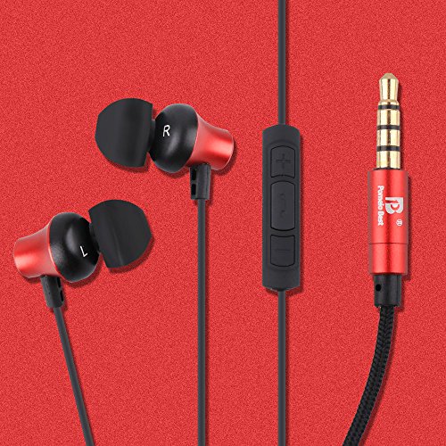 Pomelo Best Earphone with Mic and Remote (Black and Red) - Thumbnail 2