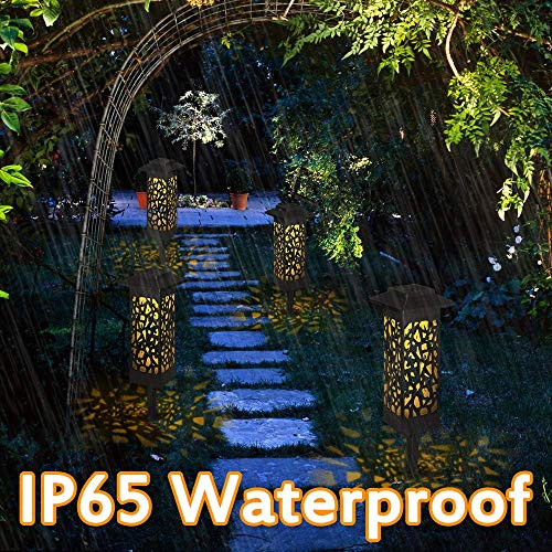 4 Stück Gartenleuchte Solar, Vegena Gartenbeleuchtung mit Erdspieß Solarleuchte Garten Gartenlampe IP65 Wasserdicht LED… – Bild 5