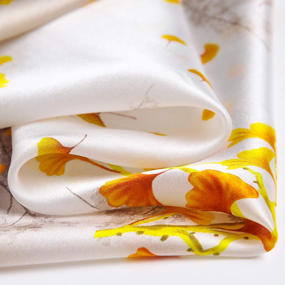 100% Small Square Pure Mulberry Silk Scarf -21'' x 21''- Lightweight Neckerchief -Digital Printed Solid Color Headscarf 100% Small Square Pure Mulberry Silk Scarf -21'' x 21''- Lightweight Neckerchief -Digital Printed Solid Color Headscarf