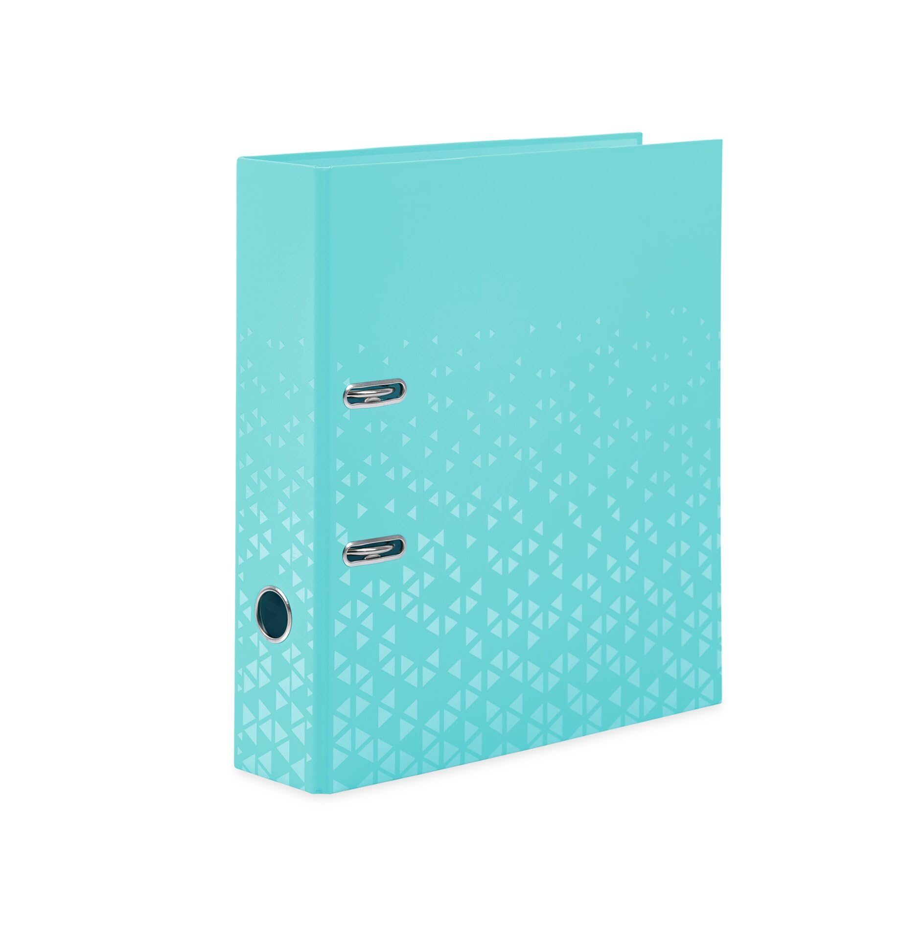 Herma A4 Lever Arch File Turquoise, 70mm Spine, Heavy Duty Folder with Pattern Motif, Glossy Finish & Inner Print, Kids Ring Binder, Archiving Folder & Storage File Organizer