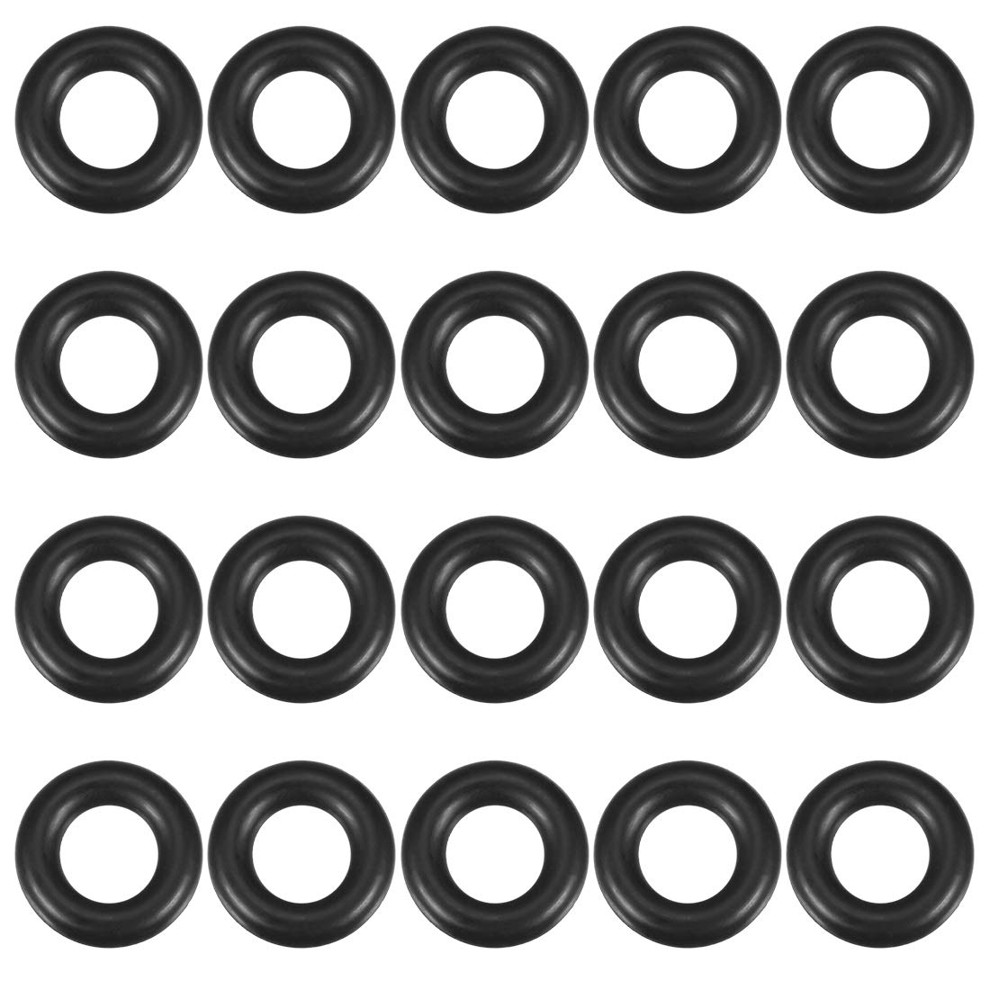 sourcing map Nitrile Rubber O-Rings 16mm OD 9mm ID 3.5mm Width, Metric Sealing Gasket for Automotive Machine Plumbing, Pack of 20