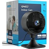 GNCC 2.4GHz Indoor Security Camera for Home, 1080P Baby &amp; Pet Cam, GC3B-1P | Baby &amp; Pet Monitoring, Motion &amp; Sound Detection, Two-Way Audio, Black &amp; White Night Vision, SD Card or Paid Cloud